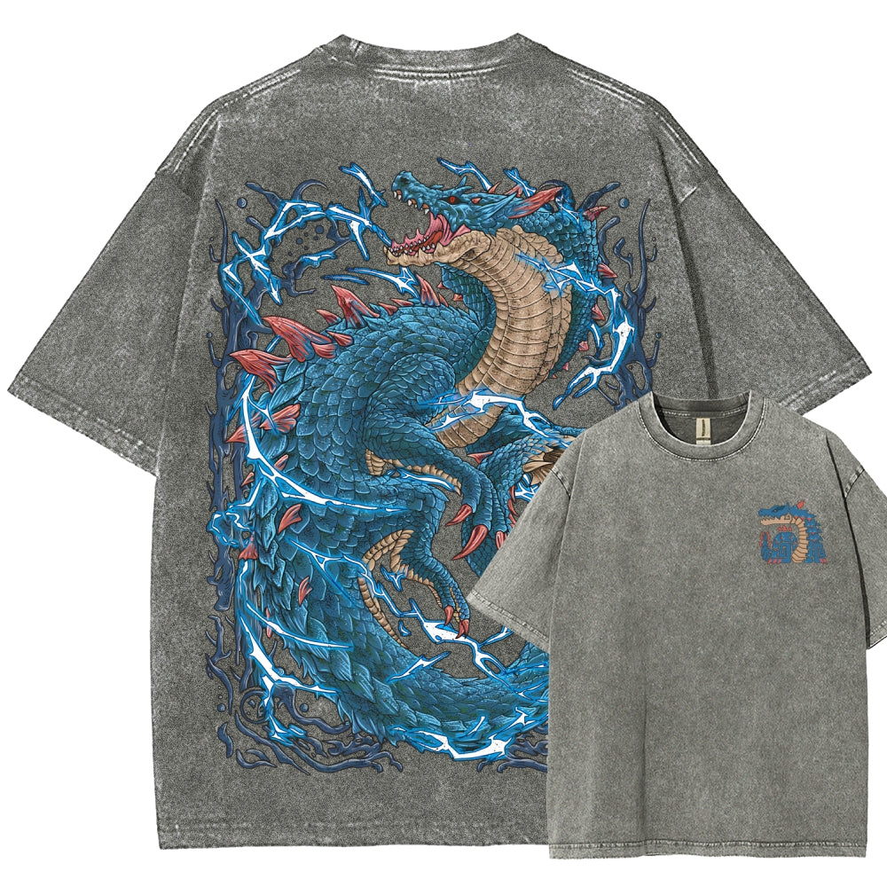 Monster Hunter Unisex Fit Washed T-Shirt 2605007711