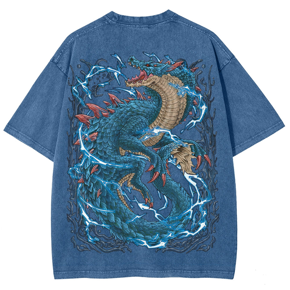 Monster Hunter Unisex Fit Washed T-Shirt 2605007711