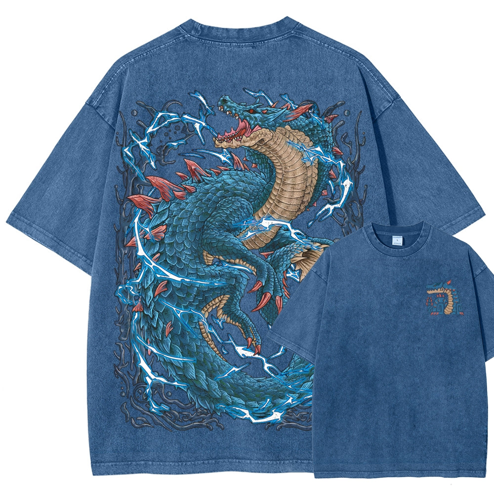 Monster Hunter Unisex Fit Washed T-Shirt 2605007711