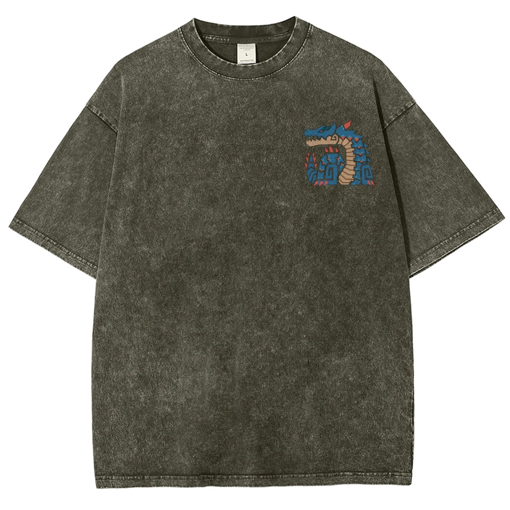 Monster Hunter Unisex Fit Washed T-Shirt 2605007711