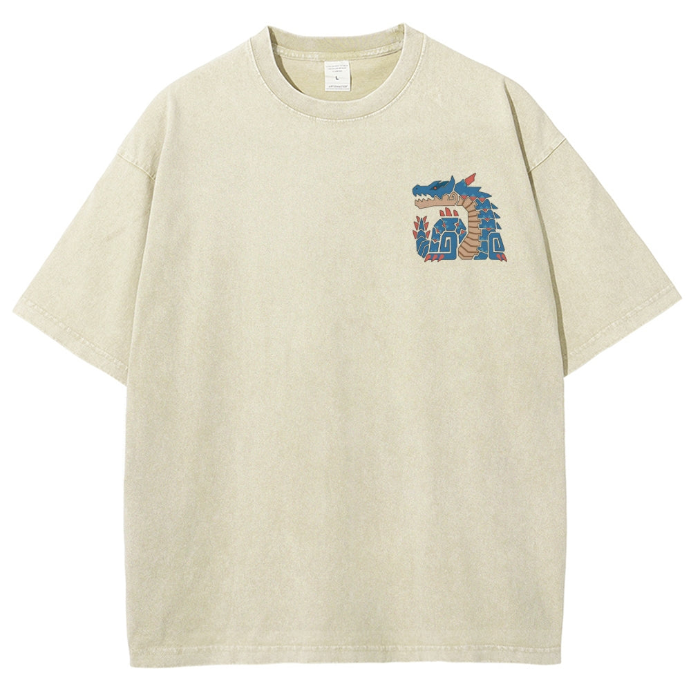 Monster Hunter Unisex Fit Washed T-Shirt 2605007711