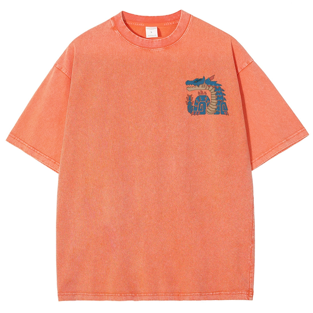 Monster Hunter Unisex Fit Washed T-Shirt 2605007711