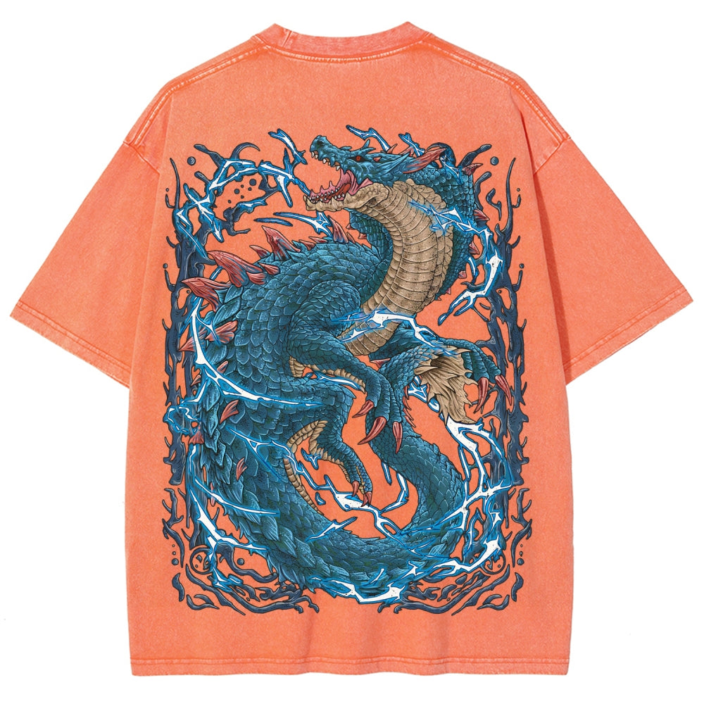 Monster Hunter Unisex Fit Washed T-Shirt 2605007711