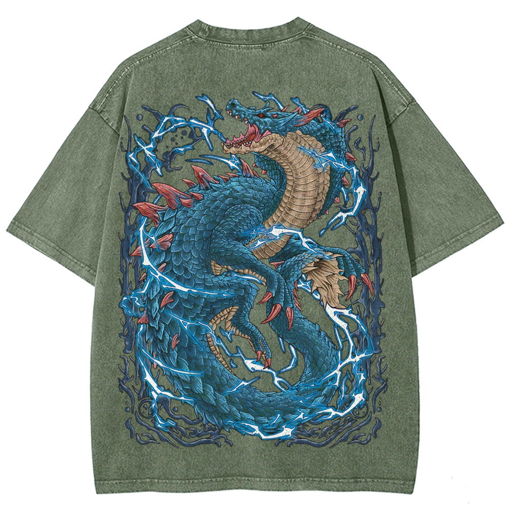Monster Hunter Unisex Fit Washed T-Shirt 2605007711