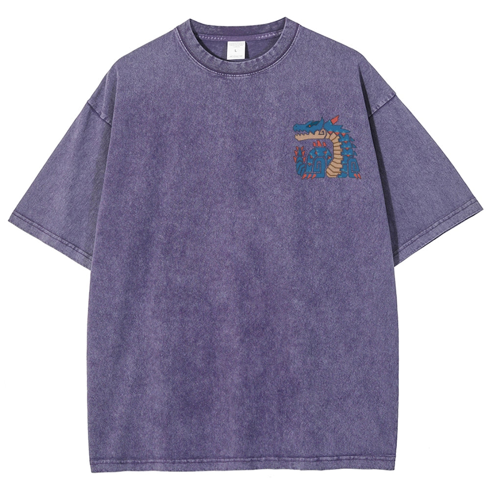 Monster Hunter Unisex Fit Washed T-Shirt 2605007711