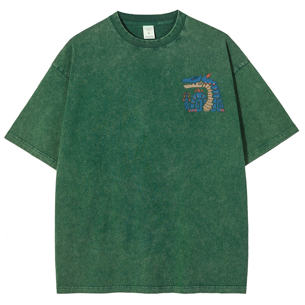 Monster Hunter Unisex Fit Washed T-Shirt 2605007711