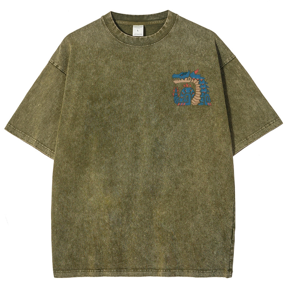 Monster Hunter Unisex Fit Washed T-Shirt 2605007711