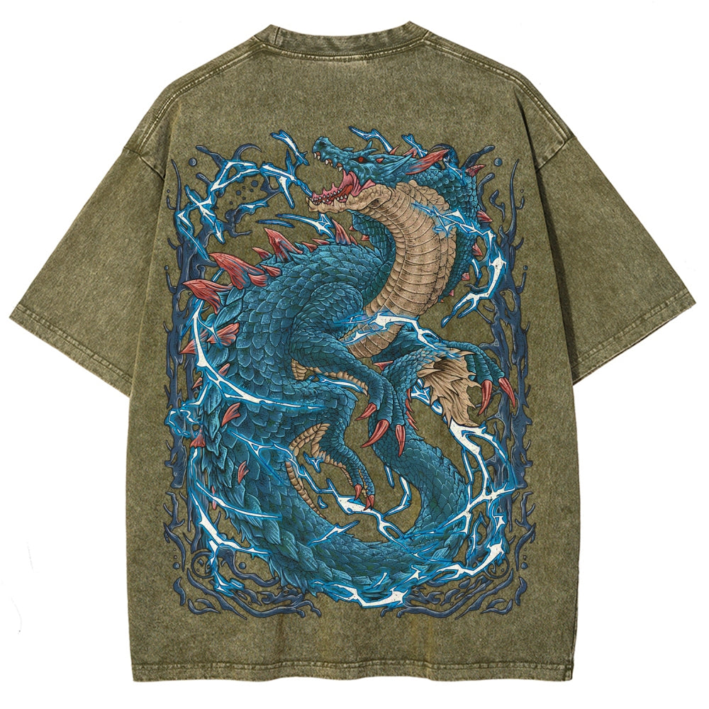 Monster Hunter Unisex Fit Washed T-Shirt 2605007711