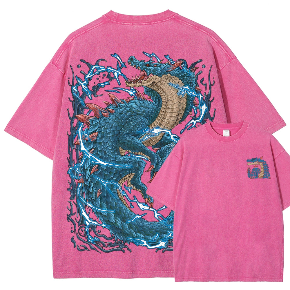 Monster Hunter Unisex Fit Washed T-Shirt 2605007711
