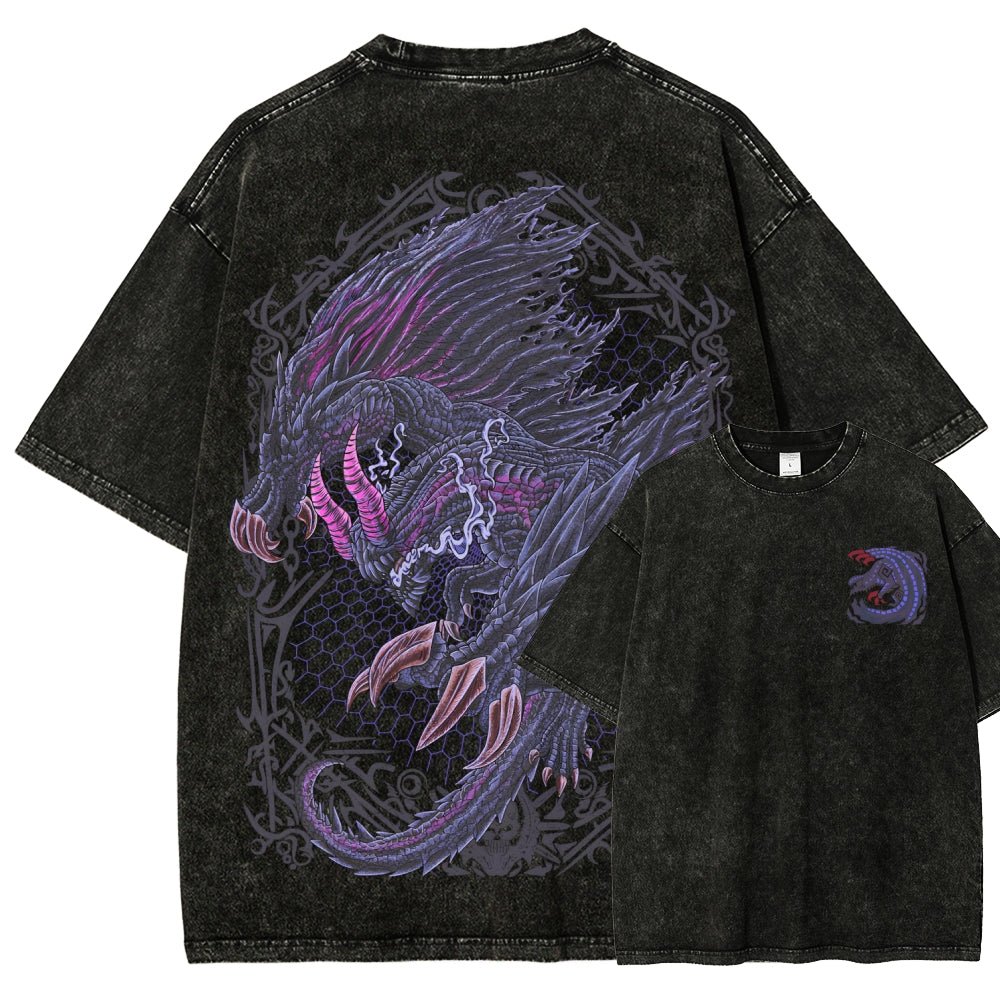 Monster Hunter Unisex Fit Washed T-Shirt 2605007712