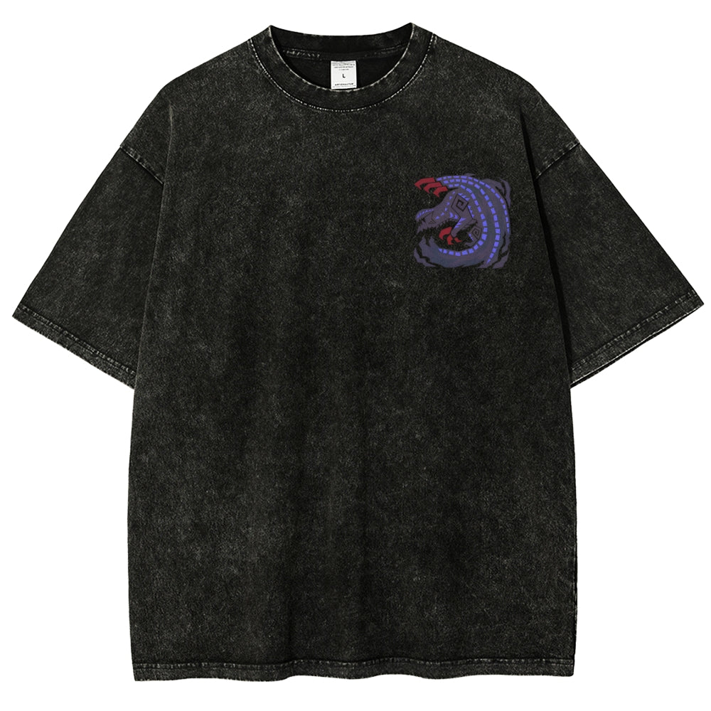 Monster Hunter Unisex Fit Washed T-Shirt 2605007712