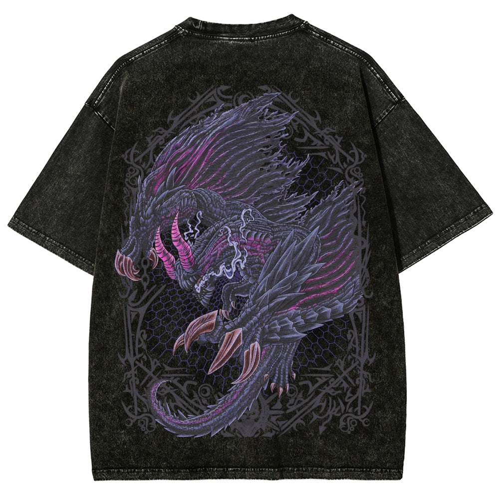 Monster Hunter Unisex Fit Washed T-Shirt 2605007712