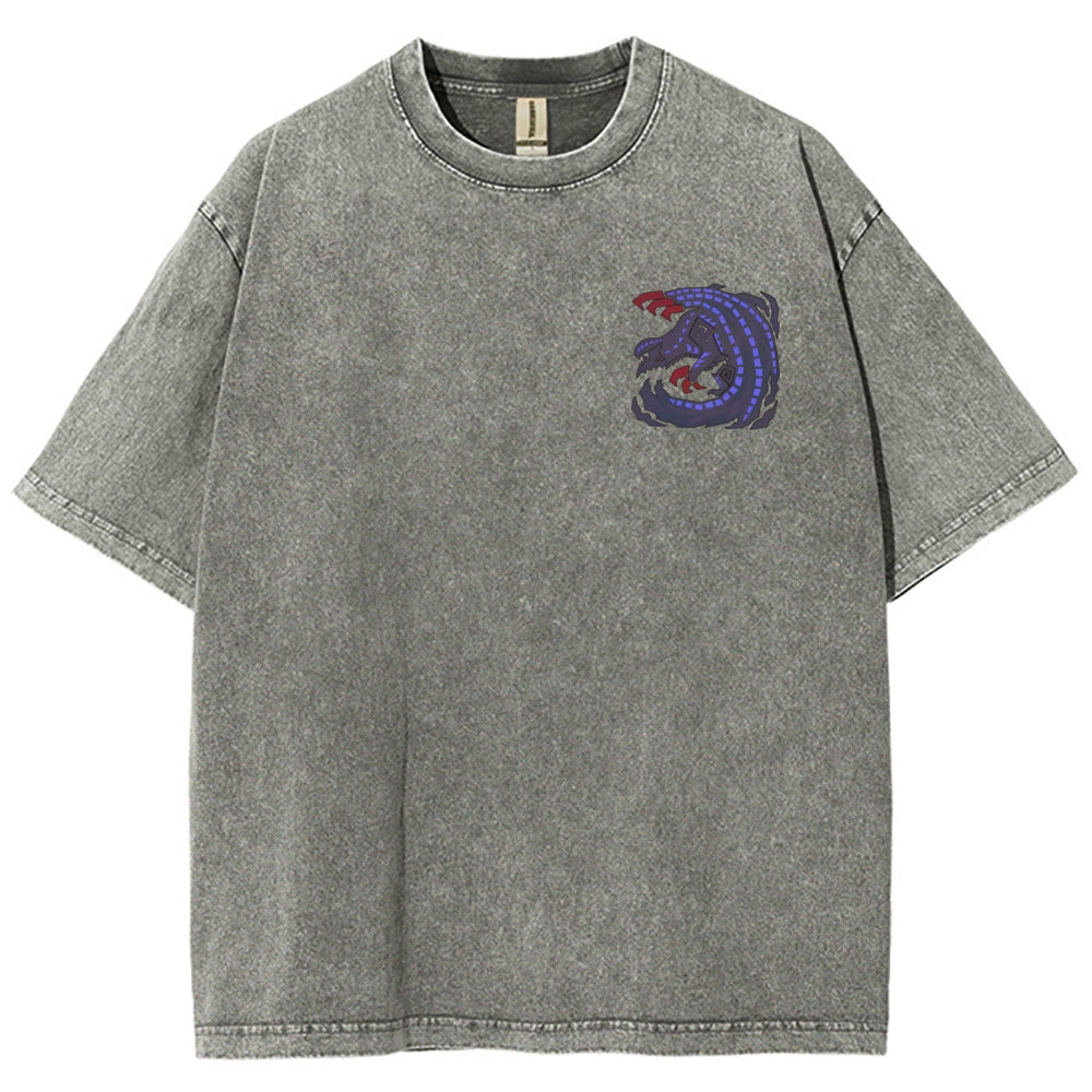 Monster Hunter Unisex Fit Washed T-Shirt 2605007712