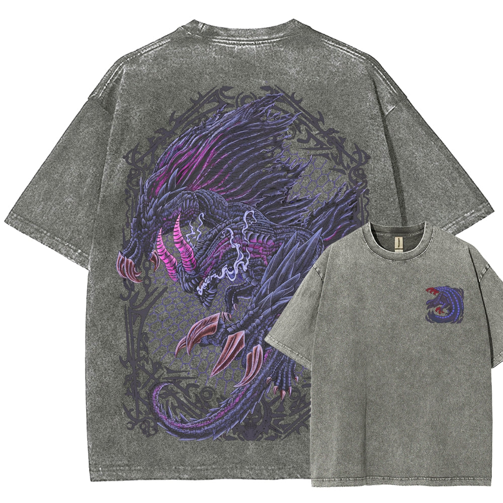 Monster Hunter Unisex Fit Washed T-Shirt 2605007712
