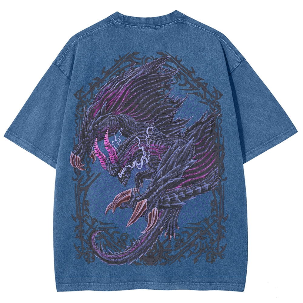 Monster Hunter Unisex Fit Washed T-Shirt 2605007712