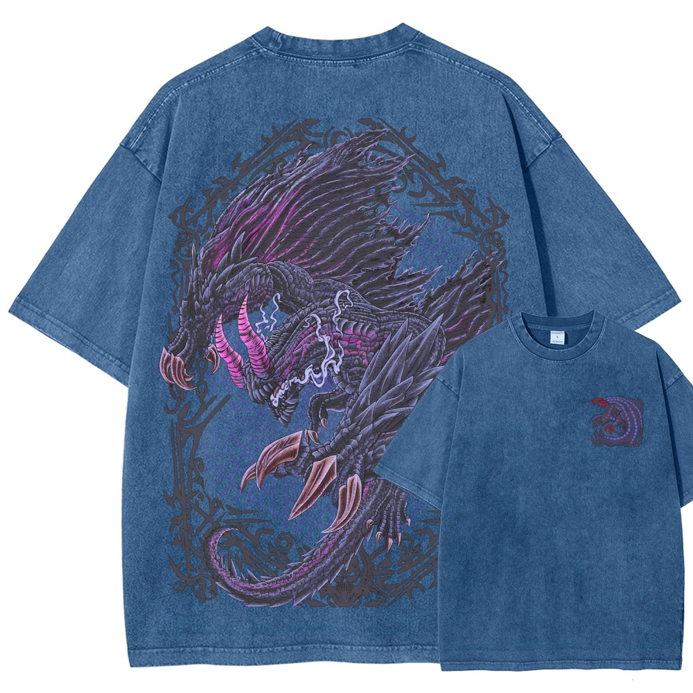 Monster Hunter Unisex Fit Washed T-Shirt 2605007712