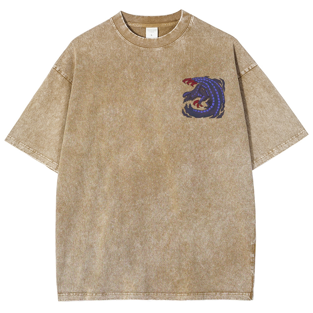 Monster Hunter Unisex Fit Washed T-Shirt 2605007712