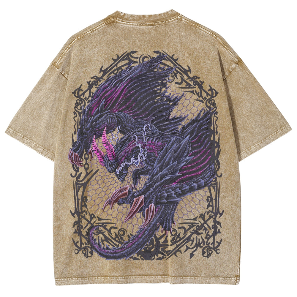 Monster Hunter Unisex Fit Washed T-Shirt 2605007712