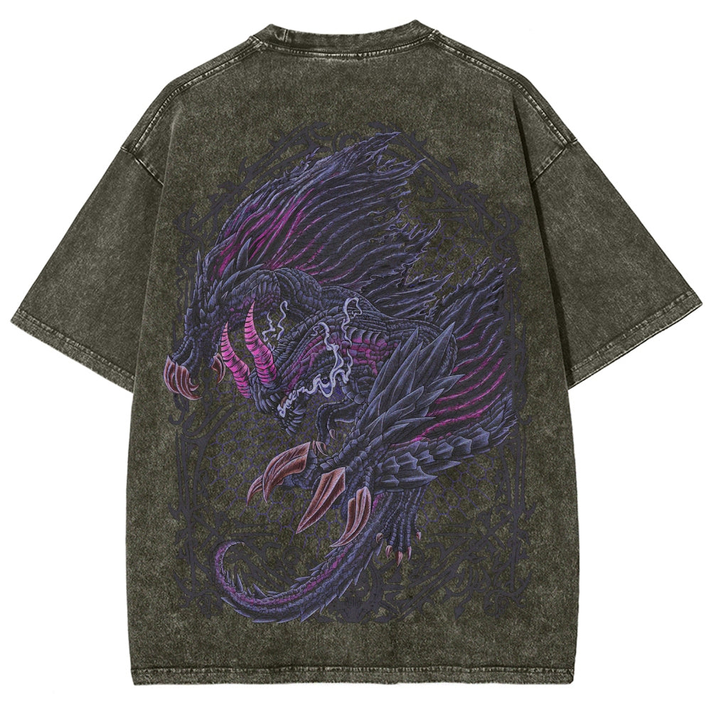 Monster Hunter Unisex Fit Washed T-Shirt 2605007712