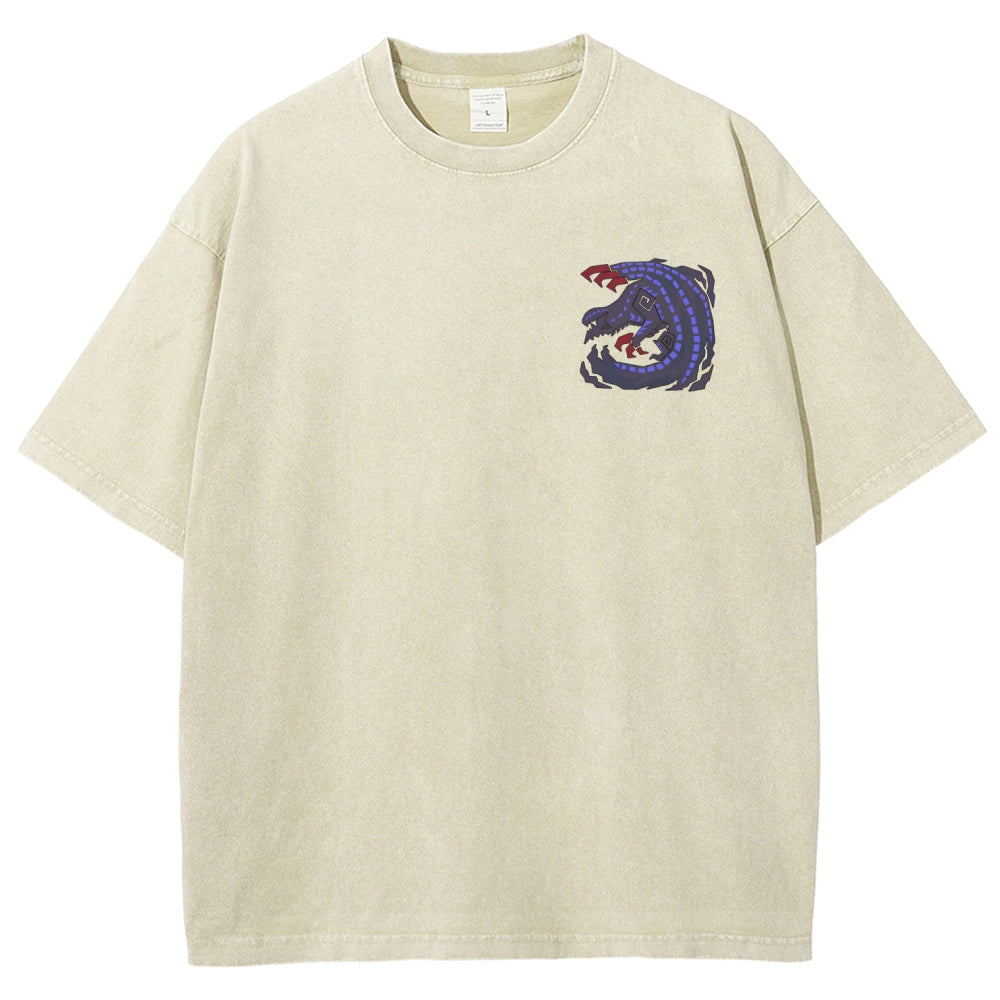Monster Hunter Unisex Fit Washed T-Shirt 2605007712