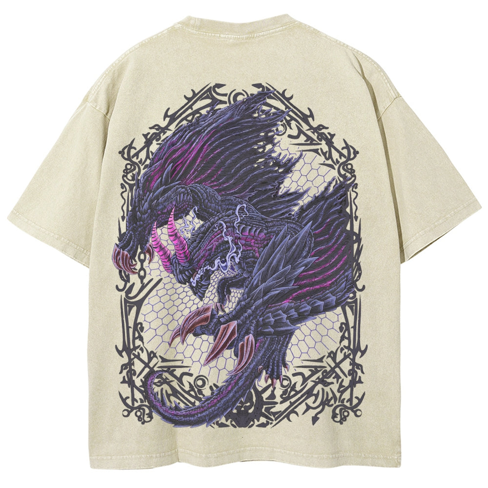 Monster Hunter Unisex Fit Washed T-Shirt 2605007712