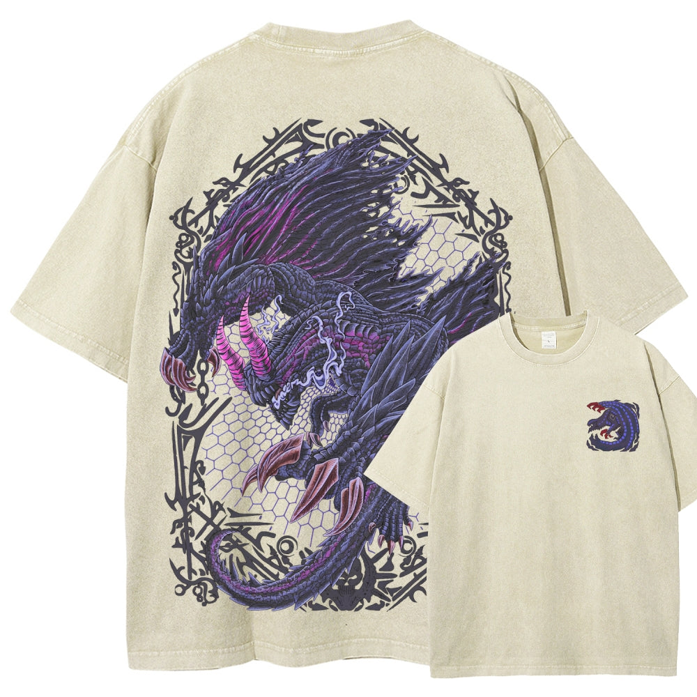 Monster Hunter Unisex Fit Washed T-Shirt 2605007712