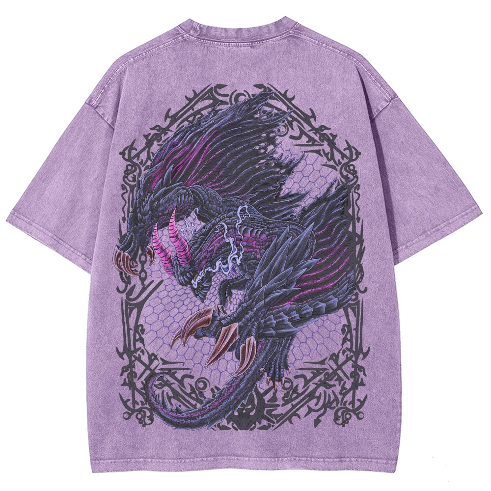 Monster Hunter Unisex Fit Washed T-Shirt 2605007712