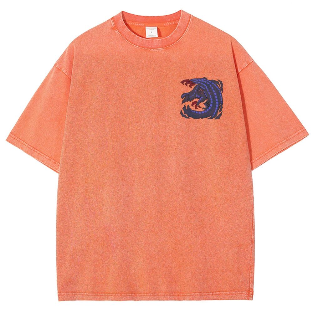 Monster Hunter Unisex Fit Washed T-Shirt 2605007712
