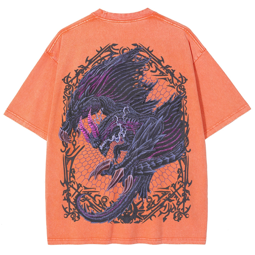 Monster Hunter Unisex Fit Washed T-Shirt 2605007712