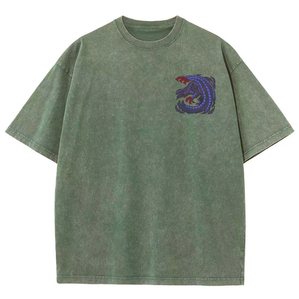 Monster Hunter Unisex Fit Washed T-Shirt 2605007712