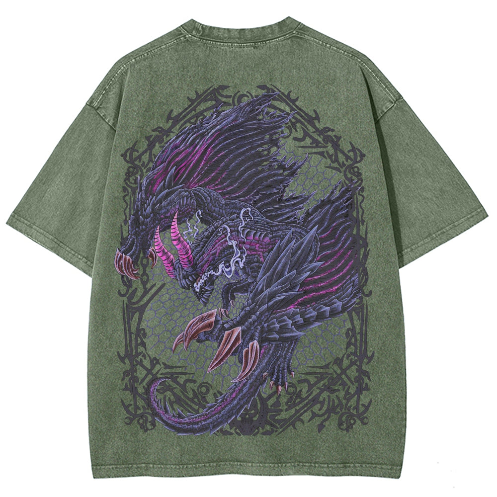 Monster Hunter Unisex Fit Washed T-Shirt 2605007712