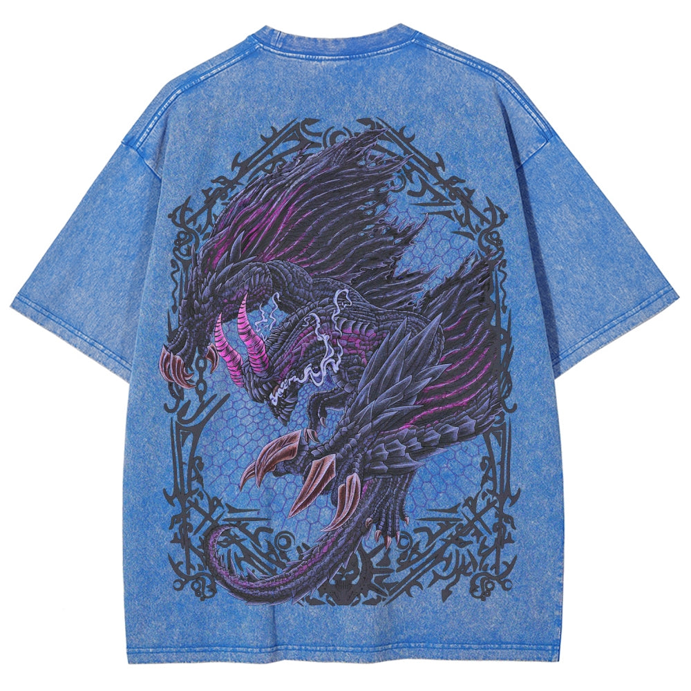 Monster Hunter Unisex Fit Washed T-Shirt 2605007712