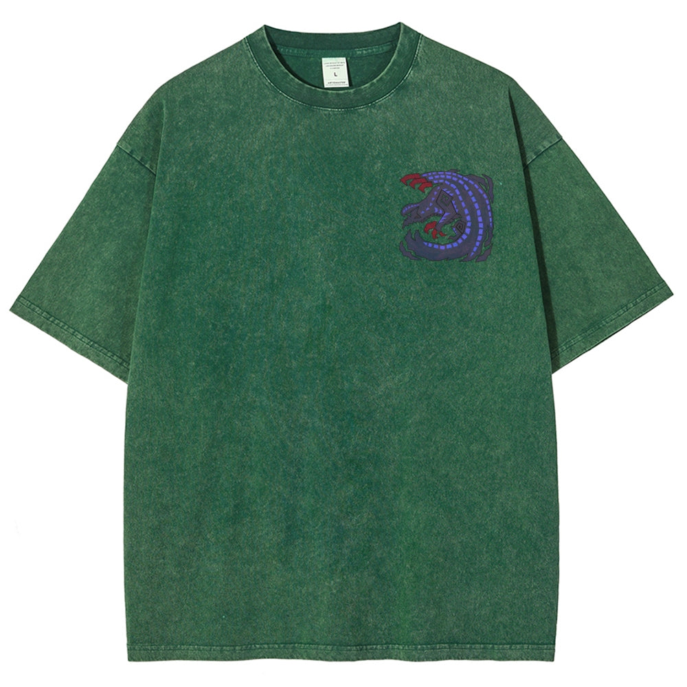 Monster Hunter Unisex Fit Washed T-Shirt 2605007712