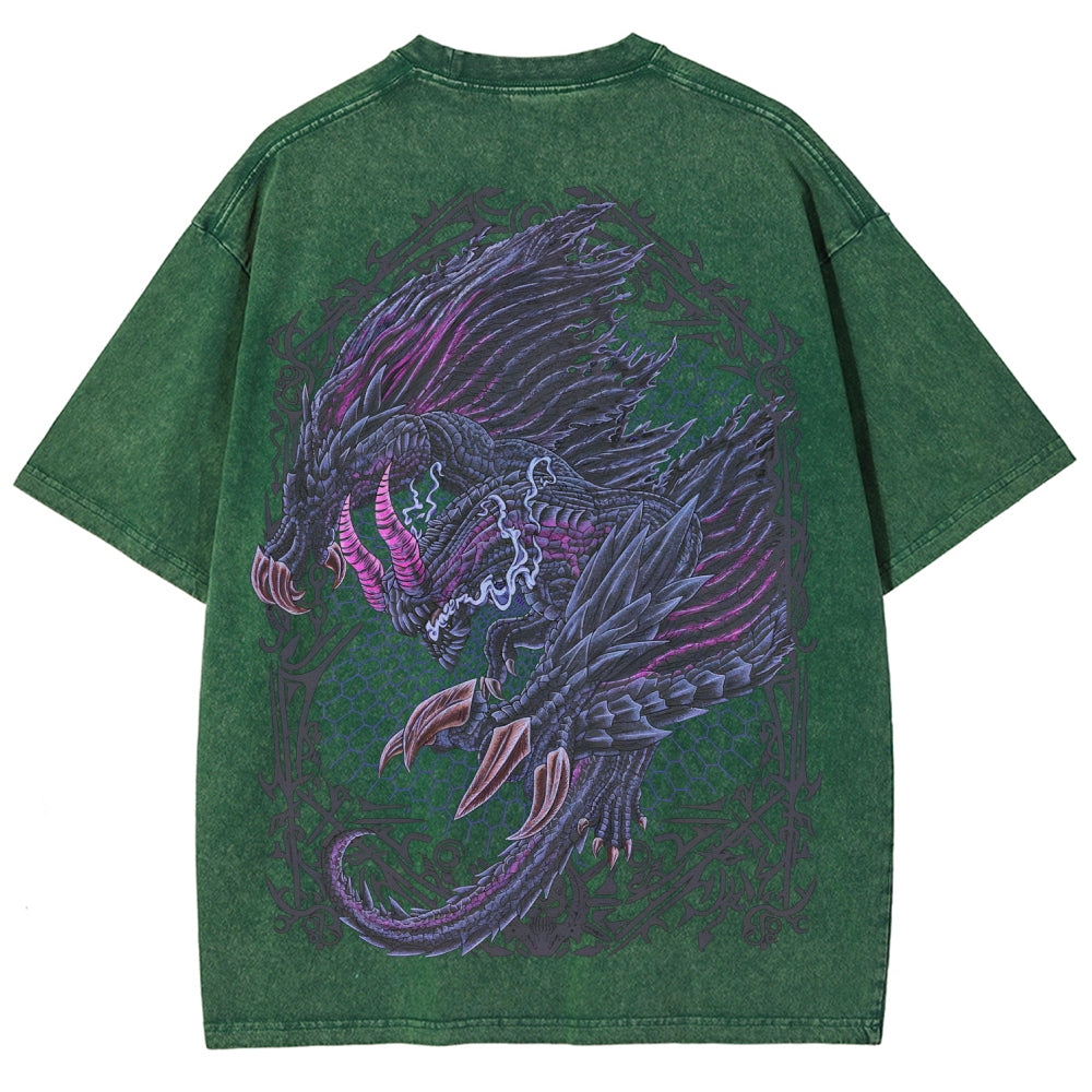 Monster Hunter Unisex Fit Washed T-Shirt 2605007712