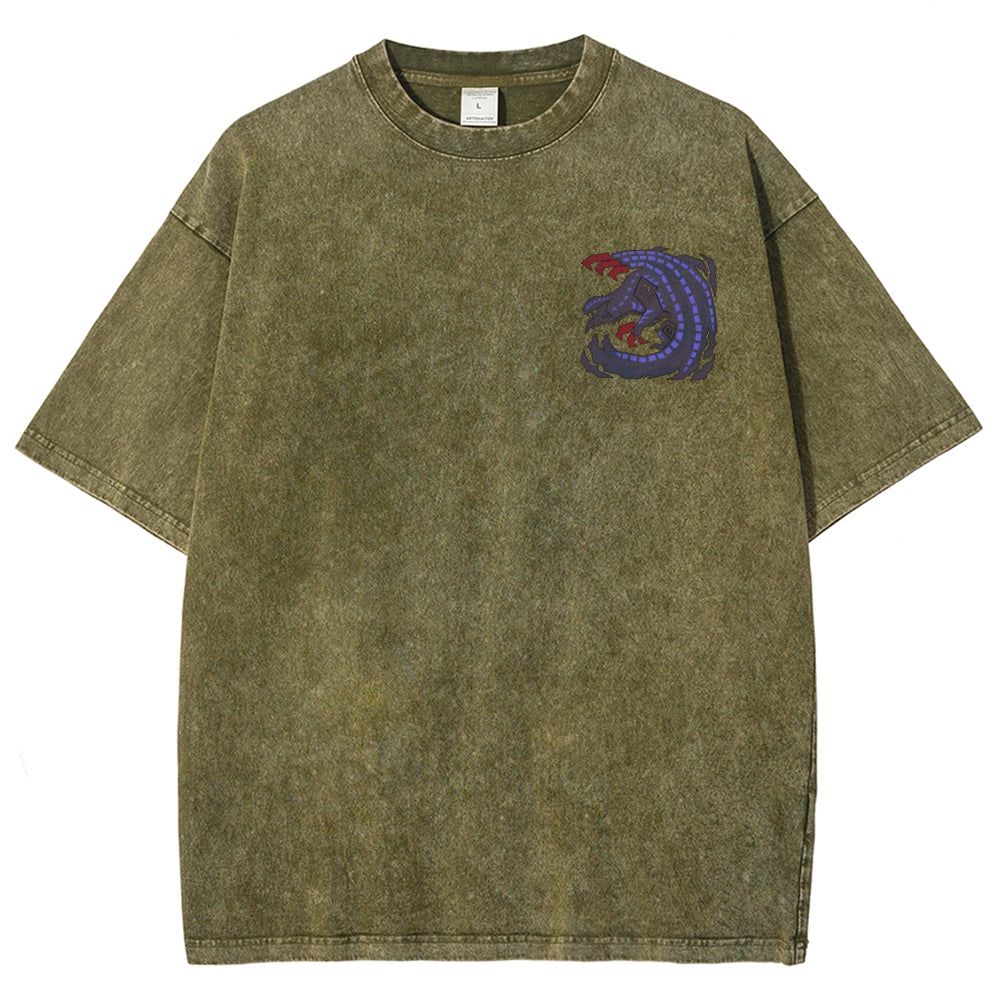 Monster Hunter Unisex Fit Washed T-Shirt 2605007712