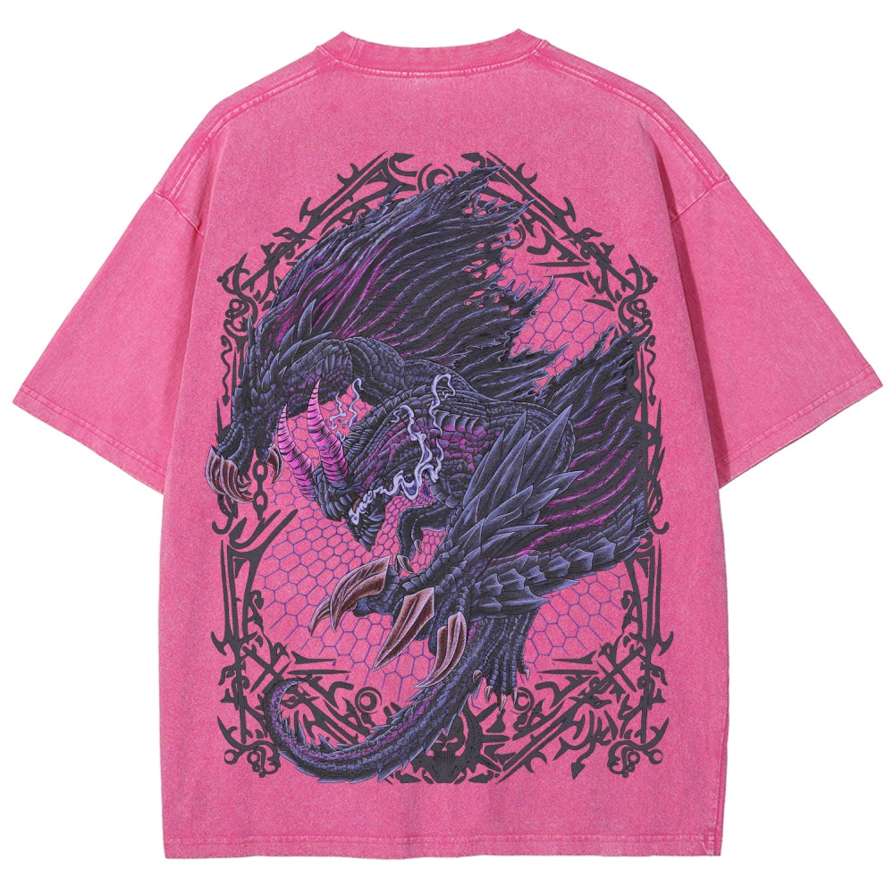 Monster Hunter Unisex Fit Washed T-Shirt 2605007712