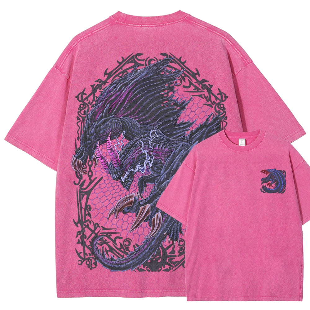 Monster Hunter Unisex Fit Washed T-Shirt 2605007712