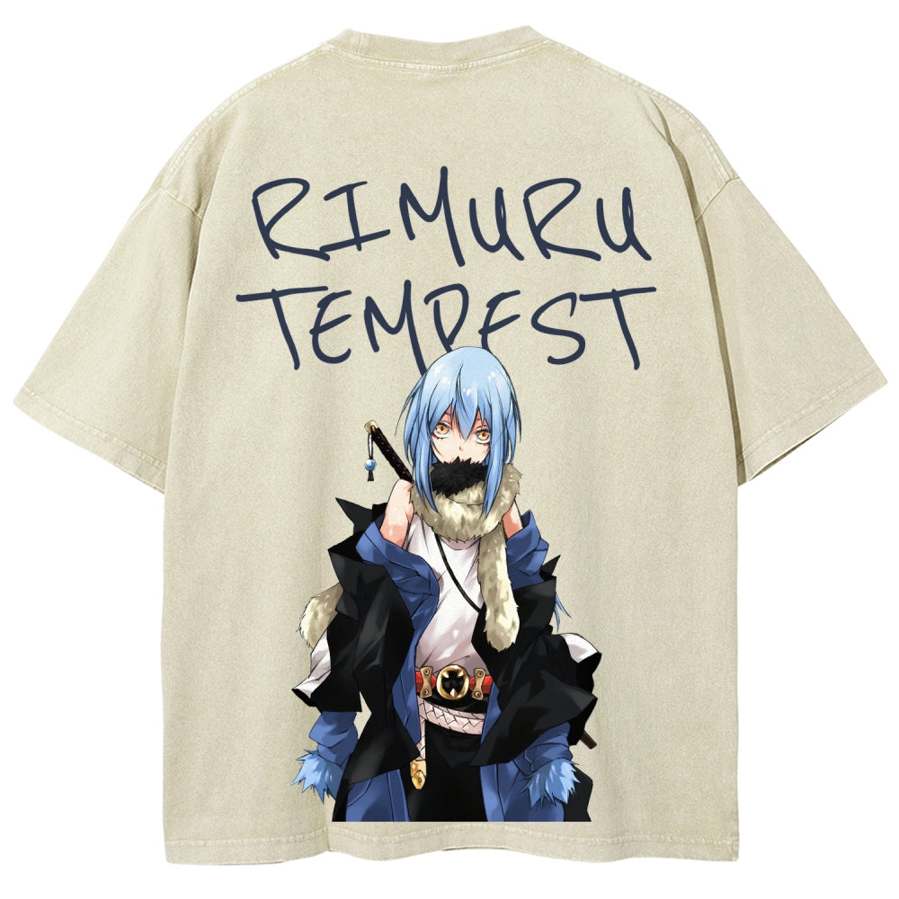 That Time I Got Reincarnated as a Slime  Unisex Fit Washed T-Shirt 2605012548