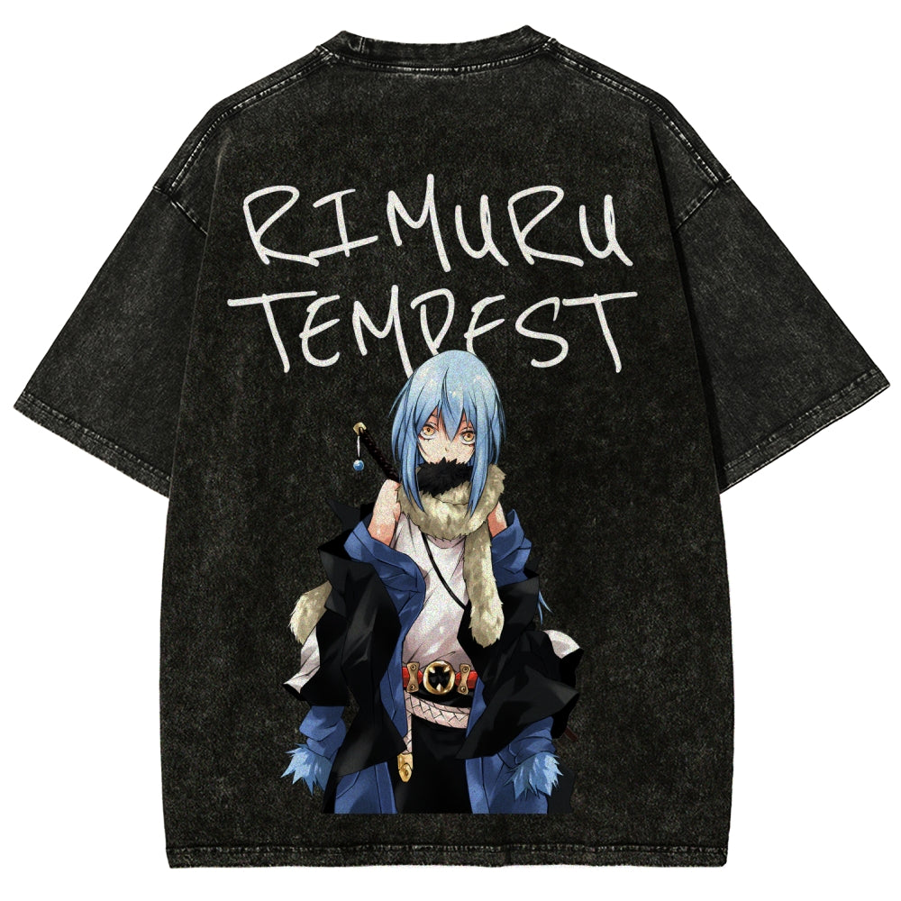 That Time I Got Reincarnated as a Slime  Unisex Fit Washed T-Shirt 2605012548