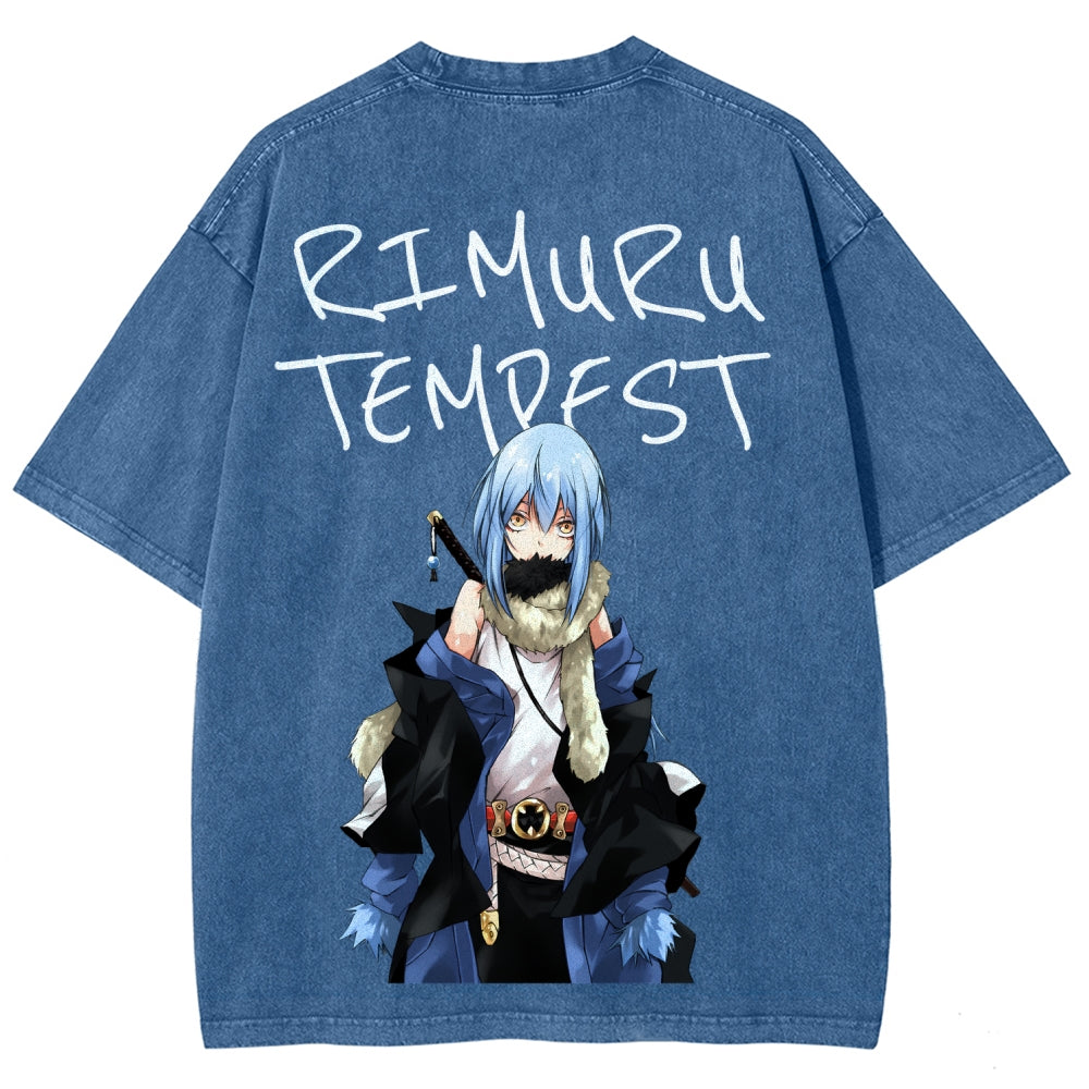 That Time I Got Reincarnated as a Slime  Unisex Fit Washed T-Shirt 2605012548