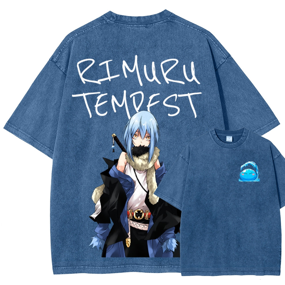 That Time I Got Reincarnated as a Slime  Unisex Fit Washed T-Shirt 2605012548