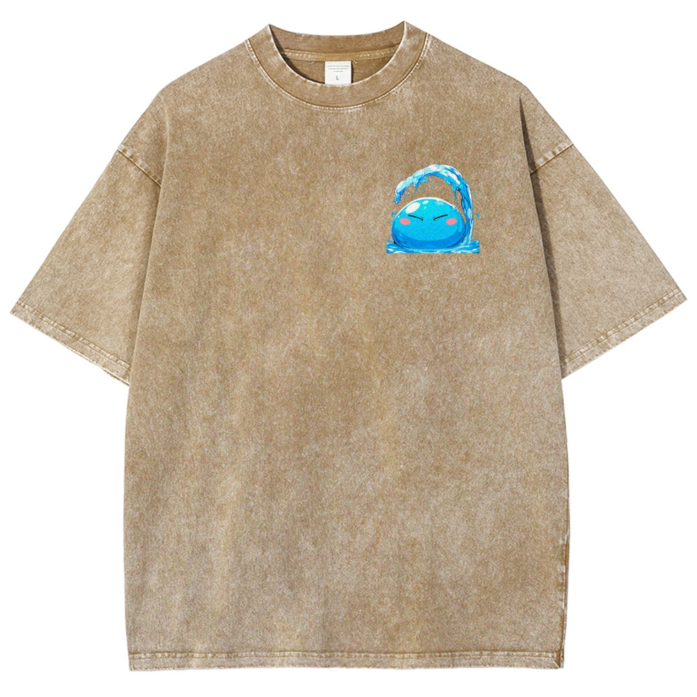 That Time I Got Reincarnated as a Slime  Unisex Fit Washed T-Shirt 2605012548