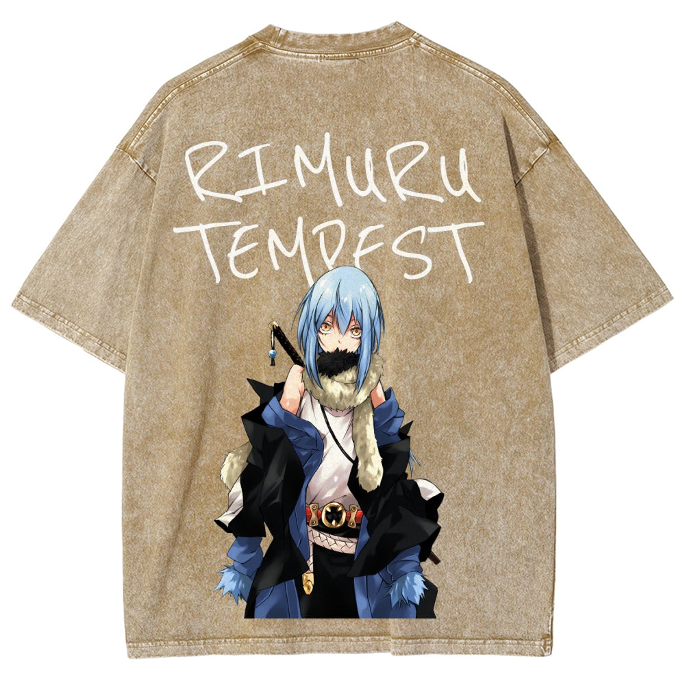 That Time I Got Reincarnated as a Slime  Unisex Fit Washed T-Shirt 2605012548