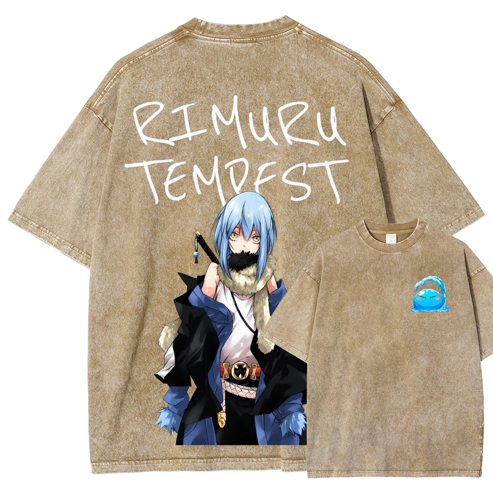 That Time I Got Reincarnated as a Slime  Unisex Fit Washed T-Shirt 2605012548