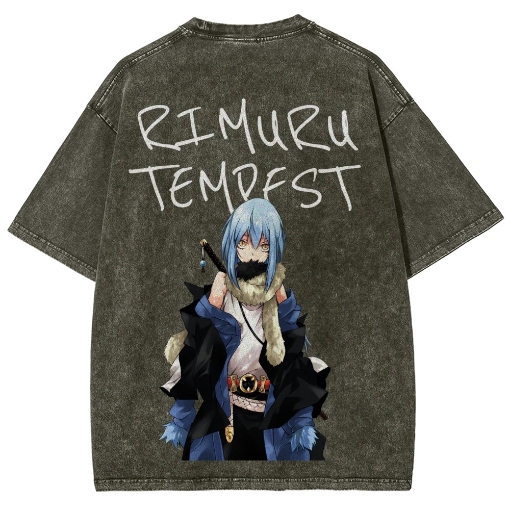 That Time I Got Reincarnated as a Slime  Unisex Fit Washed T-Shirt 2605012548