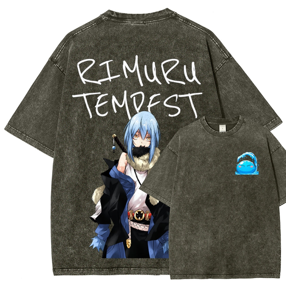 That Time I Got Reincarnated as a Slime  Unisex Fit Washed T-Shirt 2605012548