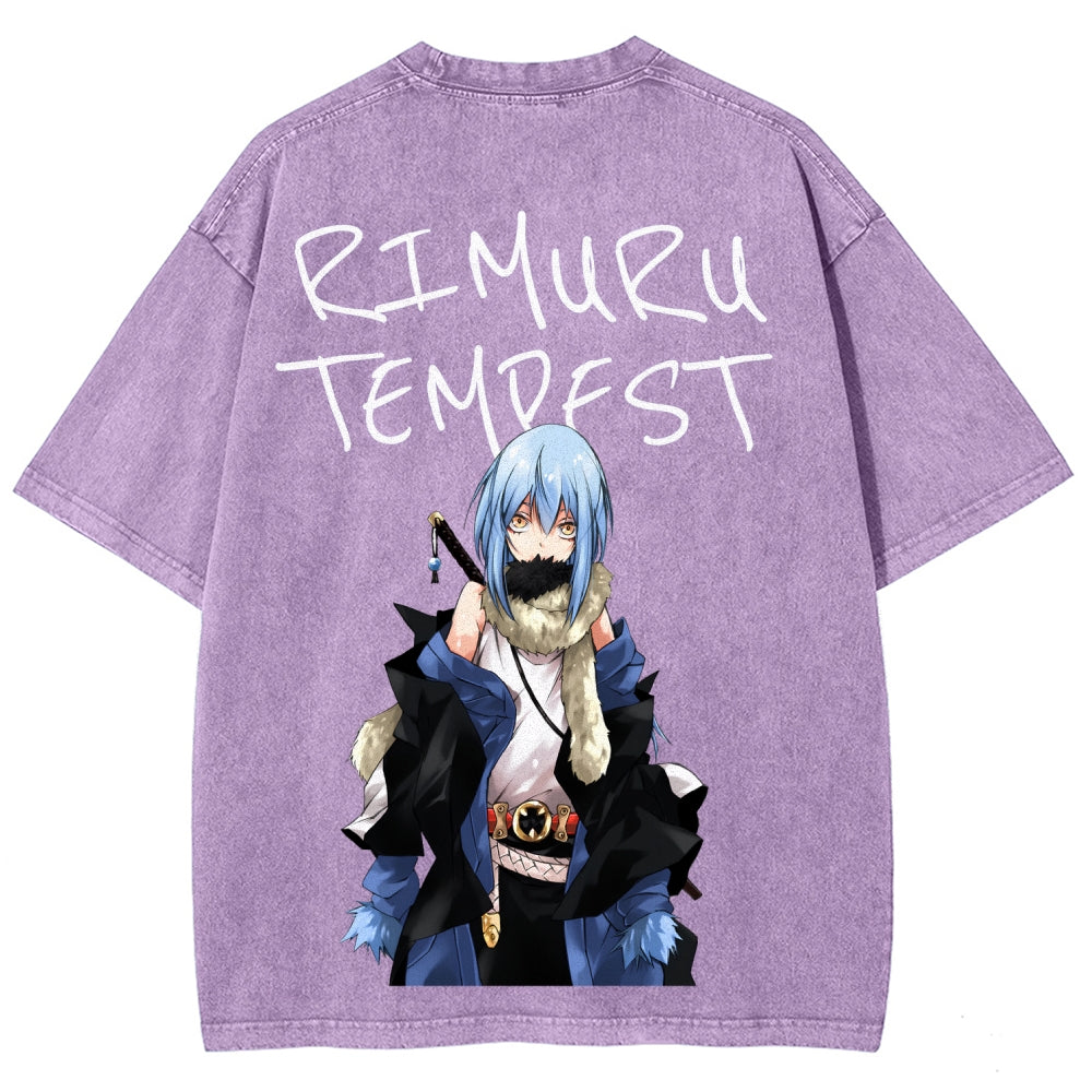 That Time I Got Reincarnated as a Slime  Unisex Fit Washed T-Shirt 2605012548
