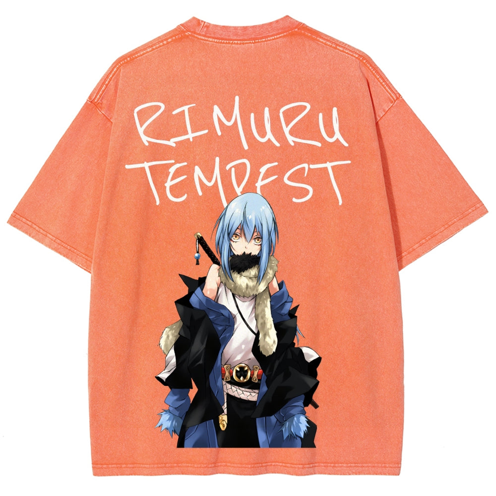 That Time I Got Reincarnated as a Slime  Unisex Fit Washed T-Shirt 2605012548