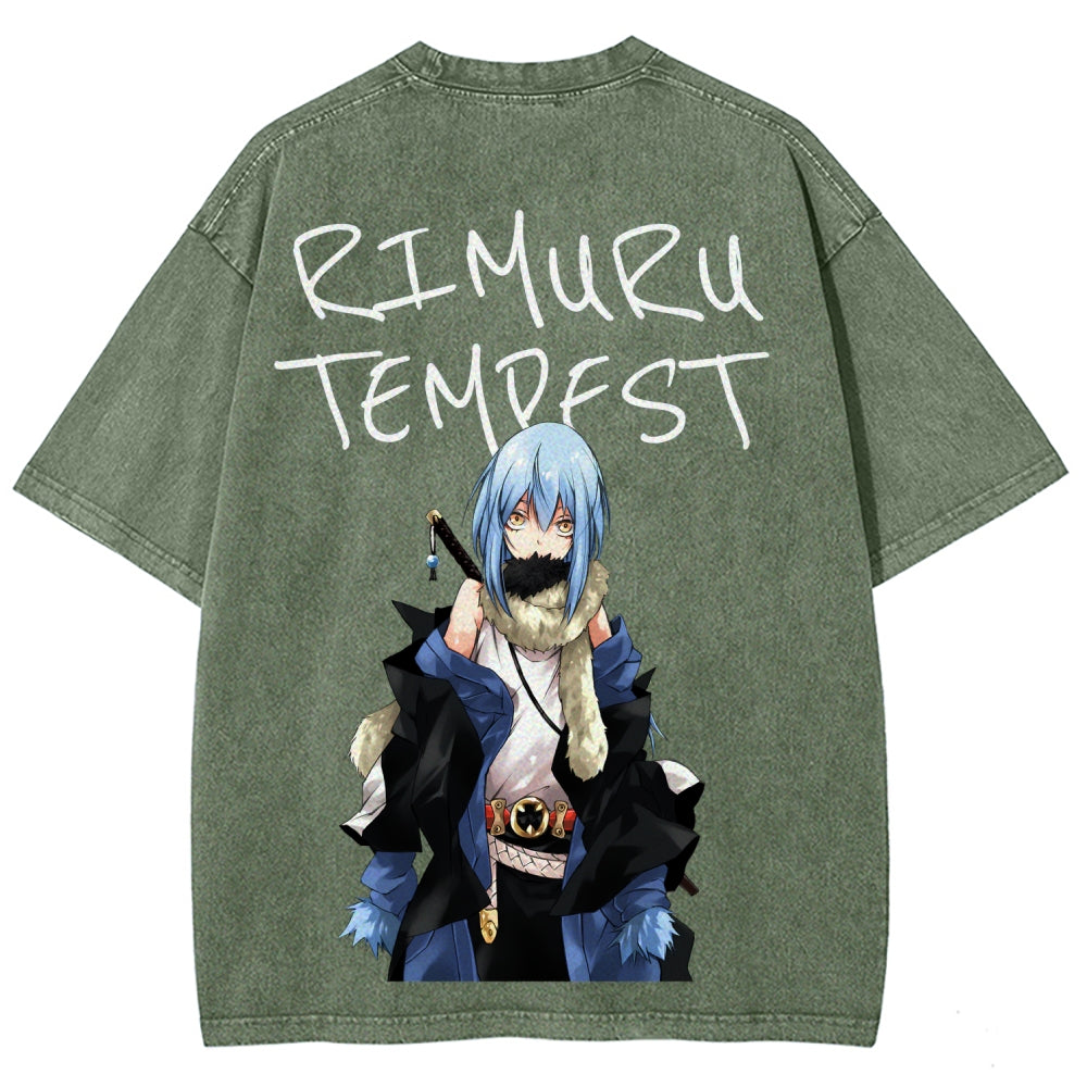 That Time I Got Reincarnated as a Slime  Unisex Fit Washed T-Shirt 2605012548