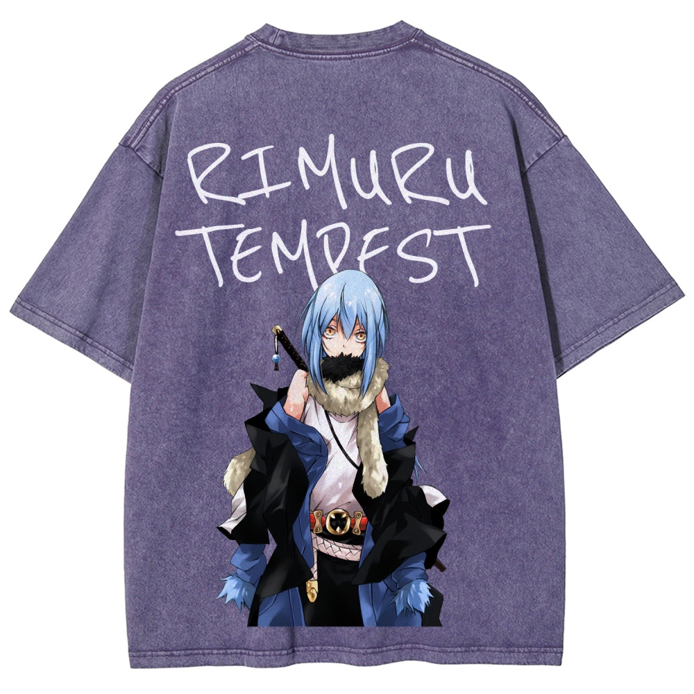 That Time I Got Reincarnated as a Slime  Unisex Fit Washed T-Shirt 2605012548